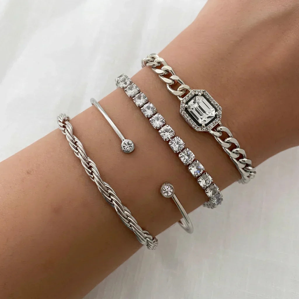 Yasmin Calvina Armband Set | Goud