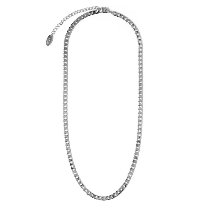 Yara Link Curb Chain Necklace | Wit Goud
